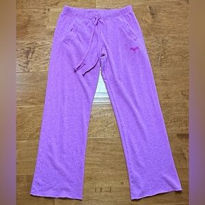 PINK VS Lilac Pink Boyfriend Wide Leg Sweatpants XS EUC